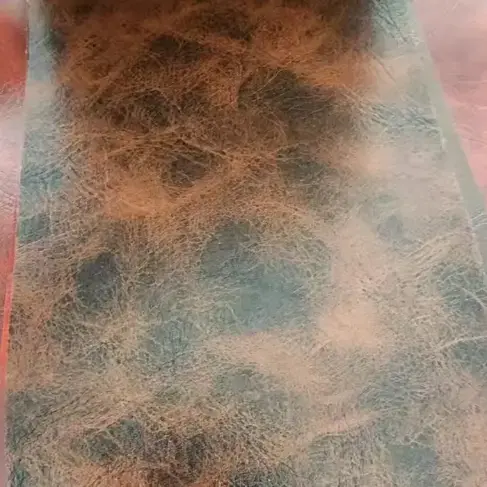PVC kůže prodyšná flexibilní faux kožená tkanina film